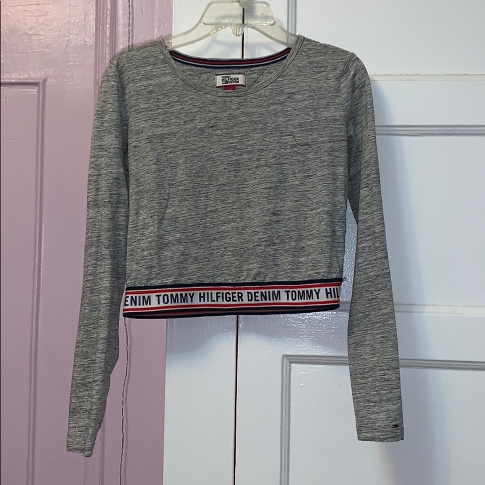 Tommy Hilfiger Long Sleeve Crop Top - Picture 3 of 5